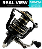 Lightweight Spinning Reel 2000 3000 4000 5000 6000 7000 Coil 5.2:1 Lure Fishing Reels Tackle for Trout Peche Bass Pike Zander