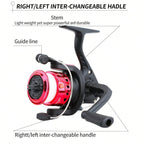 Fishing Rod Reel Combo Full Kit Telescopic Fishing Rods Spinning Reels Set with Hooks Soft Lures Barrel Swivels