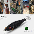 Fishing Accessories 78Mm 10G Floating Squid Jig Jigging Fishing Lure Artificial Plastic Squid Hook for Sea Boat Fishing Tools