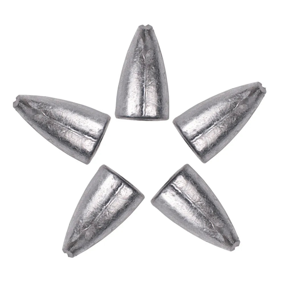 LUSHAZER Bullet Fishing Weights 2.5/3.5/5/7/10/14g Fishing Weights Worm Bullet Fishing Sinker Weights Fishing Tackle Accessories