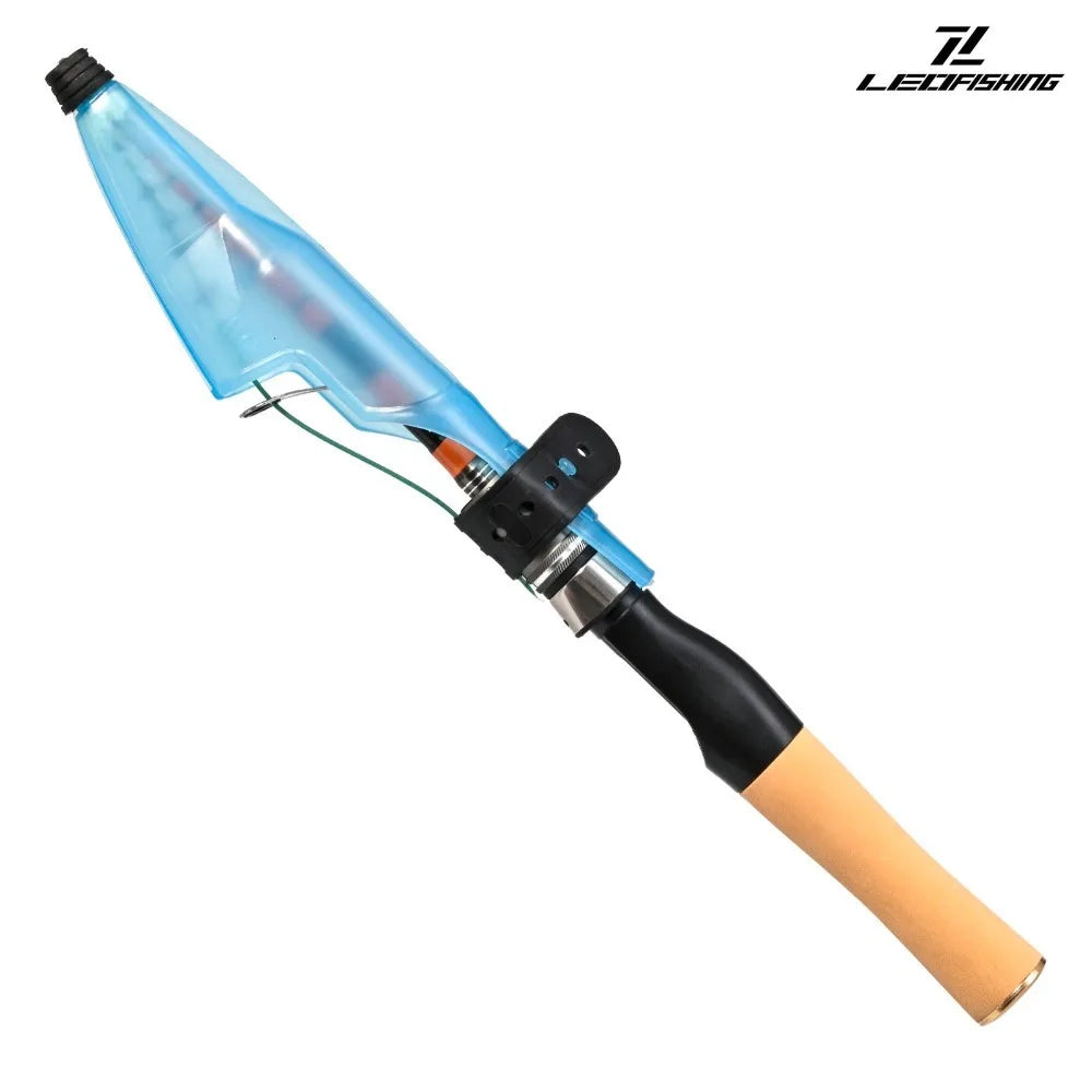 New Casting Telescopic fishing rod Spinning 150cm Portable Fishing Rod Short Mini Fiberglass Lure Rod Travel Fishing Equipment