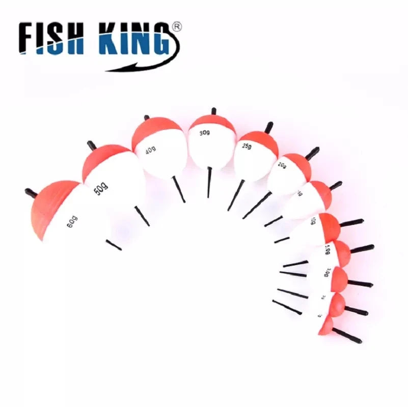 10Pcs Fishing Float Foam Fish Floats Drift Big Belly Drifts Long Casting Drifts 1g/2g/3g/5g/10g Buoy Flotador Gear Fishs Float