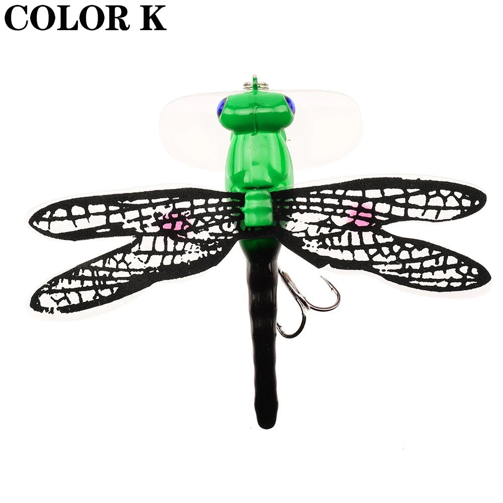 Topwater Dragonfly Dry Flies Insect Fly Fishing Lure 6G 7.5CM Trout Popper Artificial Bait Wobblers For Trolling Hard Lure