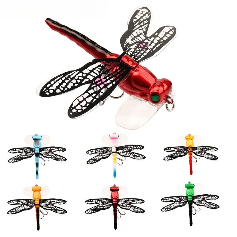 1PCS 7.5cm/6.2gTopwater Dragonfly Dry Flies Insect Fly Fishing Lure Trout Popper Artificial Bait Wobblers For Trolling Hard Lure