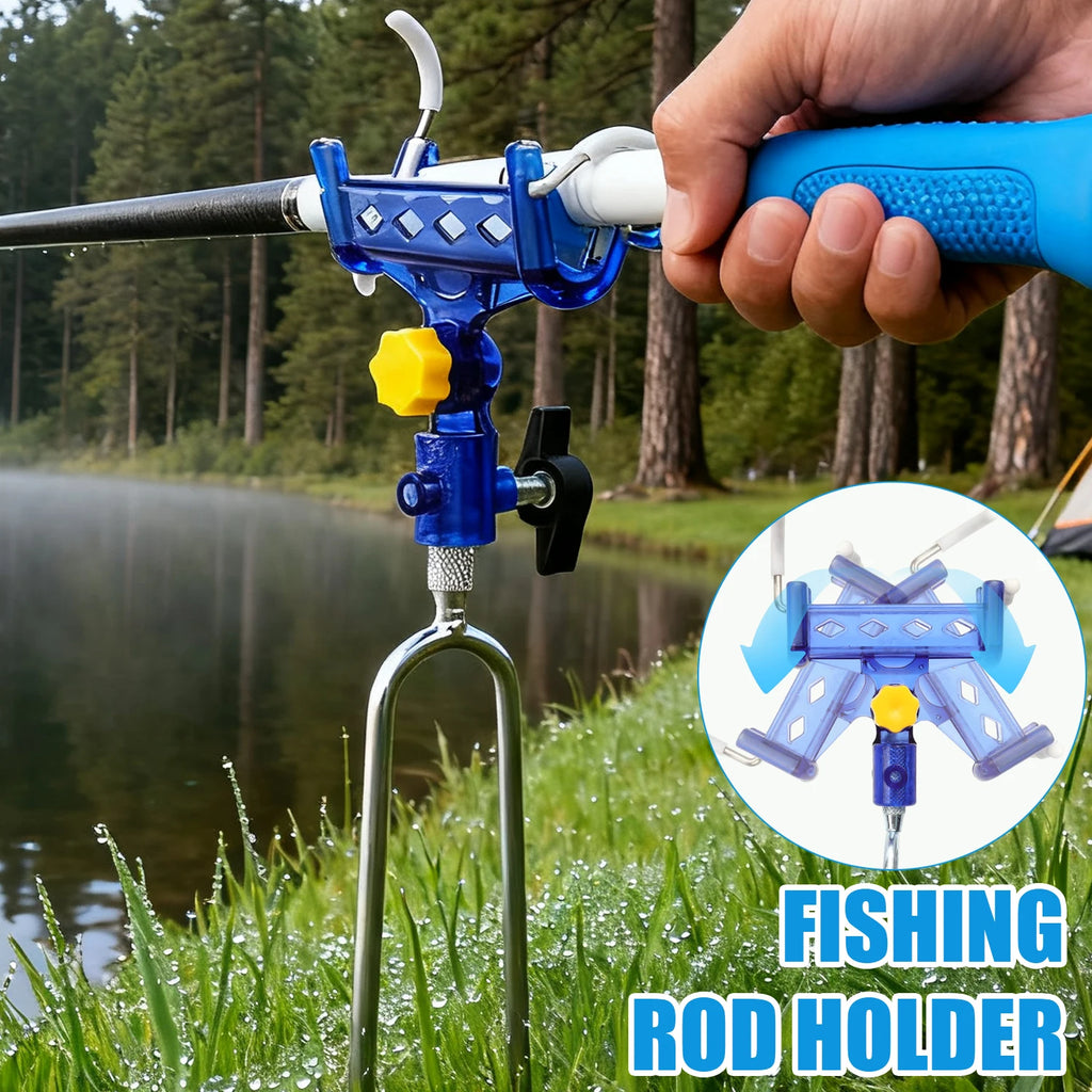 Fishing Rack Tool Accessory Holder Sea Rod Sea Rod Dual-use Universal Fishing New Adjustable Stainless Steel Fish Rod Holder