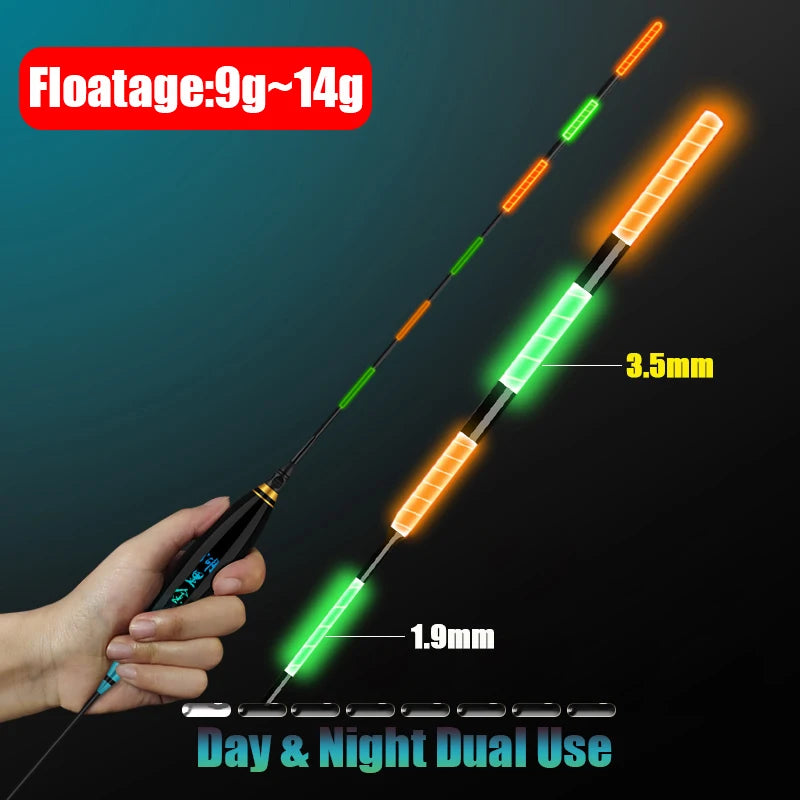 Fishing Float CR425 Big Fish Big Buoyancy Gravity Sensor Electric LED Luminous Floats Composite Nano Plastic Bobbers