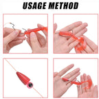 60/30/20/15/10Pcs Fishing Weights Sinkers Bullet Worm Weights Slip Sinkers Sliding Fishing Weights Texas Rigs Tackle Accessories