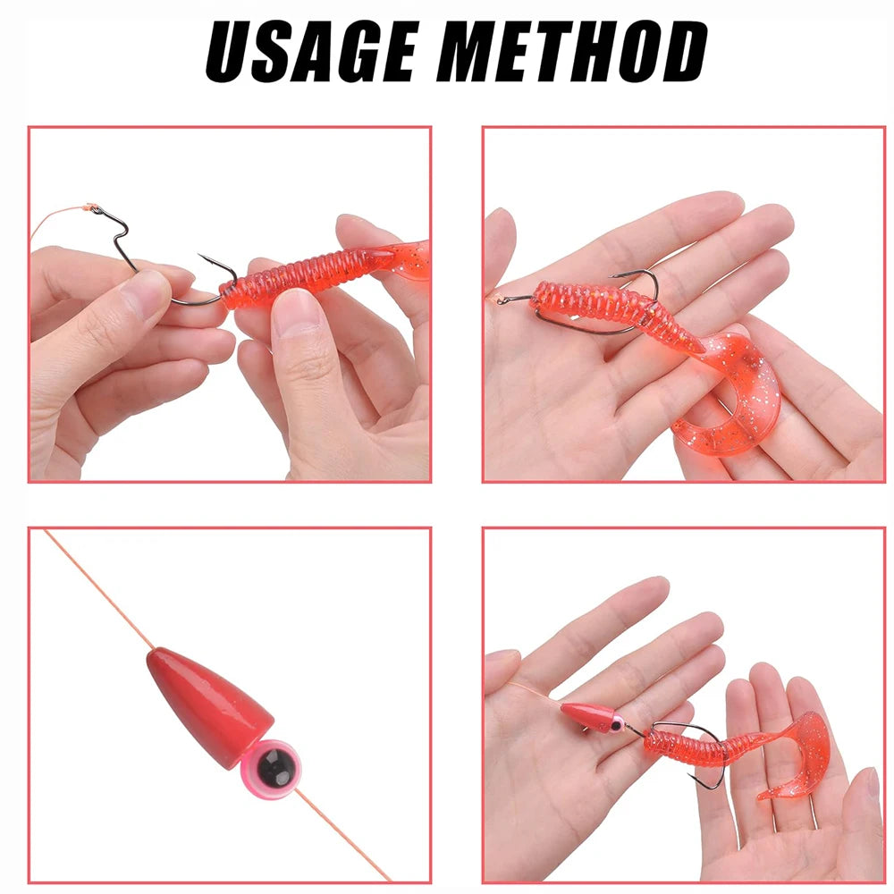 60/30/20/15/10Pcs Fishing Weights Sinkers Bullet Worm Weights Slip Sinkers Sliding Fishing Weights Texas Rigs Tackle Accessories