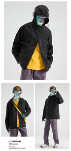 Unisex Hiking Jacket Waterproof Autumn Windbreaker Ourdoor Hooded Coats Women New Jacket Men Fishing Camping Climbing Coats
