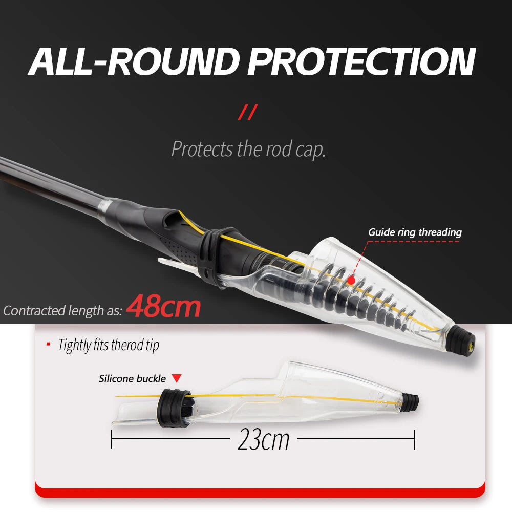 FISHINGFANS 3.6m 3.9m 4.2m 4.5m Fishing Rods Telescopic Surfcasting Spinning Rock Sea Fishing Rod
