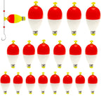 Fishing Bobbers Floats for Fishing Foam Snap-on Fishing Floats Ball Oval Fishing Corks Bluegill Crappie Panfish Bass Trout