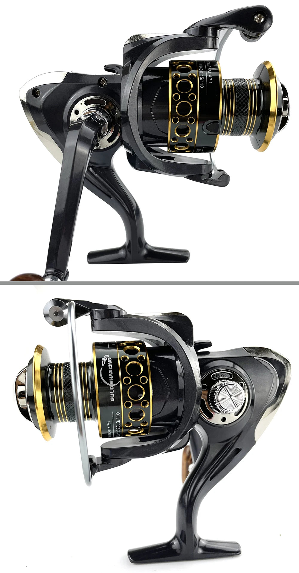 Lightweight Spinning Reel 2000 3000 4000 5000 6000 7000 Coil 5.2:1 Lure Fishing Reels Tackle for Trout Peche Bass Pike Zander