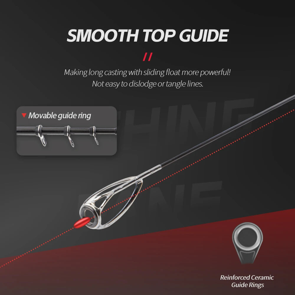 FISHINGFANS 3.6m 3.9m 4.2m 4.5m Fishing Rods Telescopic Surfcasting Spinning Rock Sea Fishing Rod