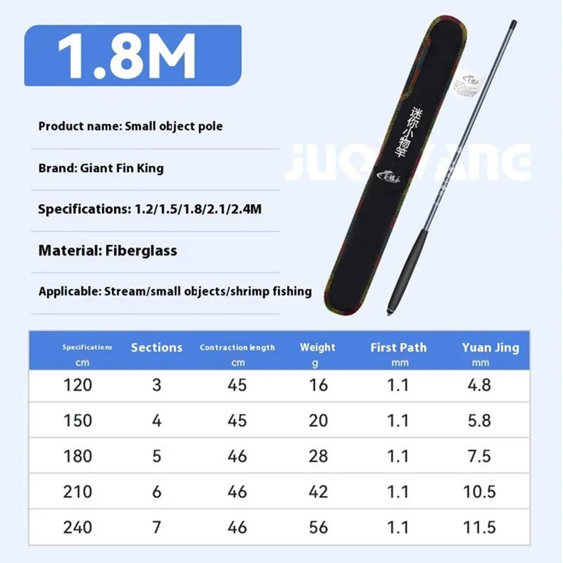 Small fishing rod, ultra light and ultra-fine short section hand-held fishing rod, beginner fishing rod set, stream rod