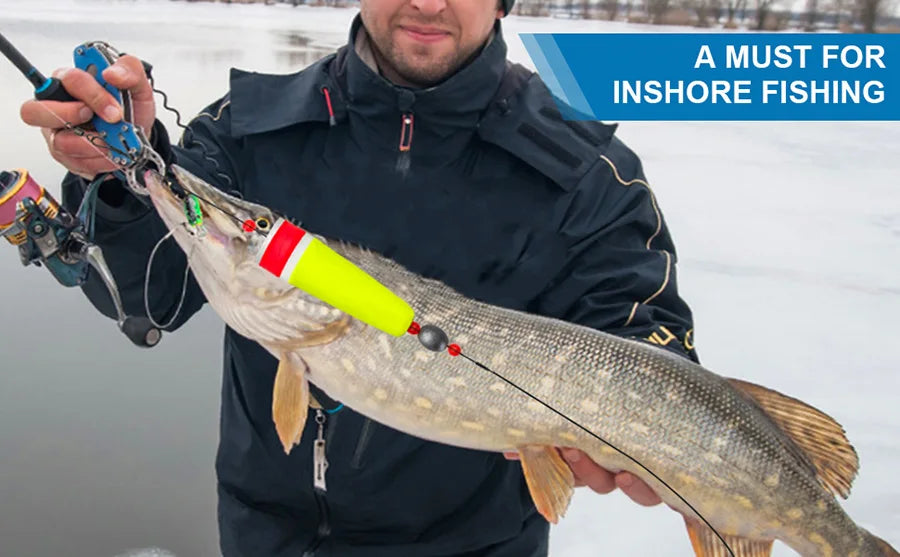 Fishing Floats Bobbers Fishing Popping Cork Trout Float Rig Weighted Popping Floats Cork Trout Floats for Fishing Saltwater