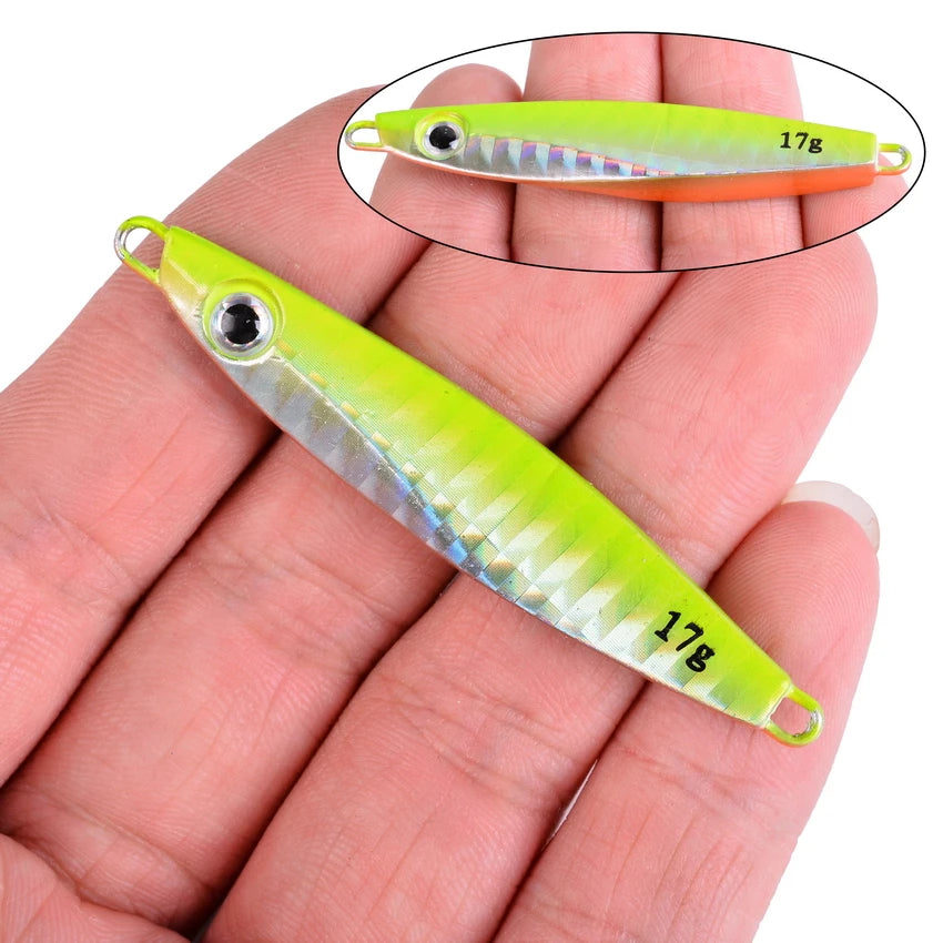 2026 Metal Jig Fishing Lure Weights 7g-40g Trolling Hard Bait Bass Fishing Bait Tackle Trout Jigging Lure Jigs Saltwater Lures