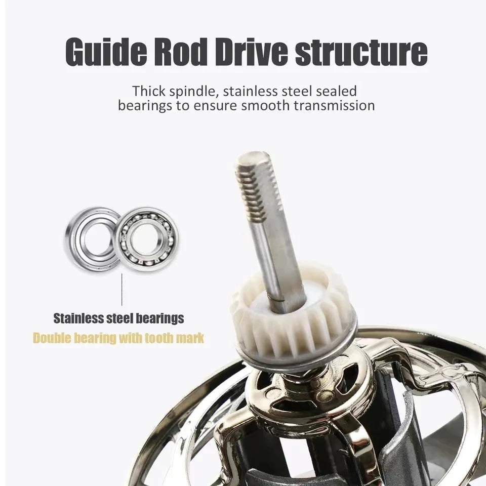 Rooblinos Stainless Steel Bearing Spinning Fishing Reel 8000 9000 10000 12000 14000 25KG Powerful Reel Saltwater Fresh Water