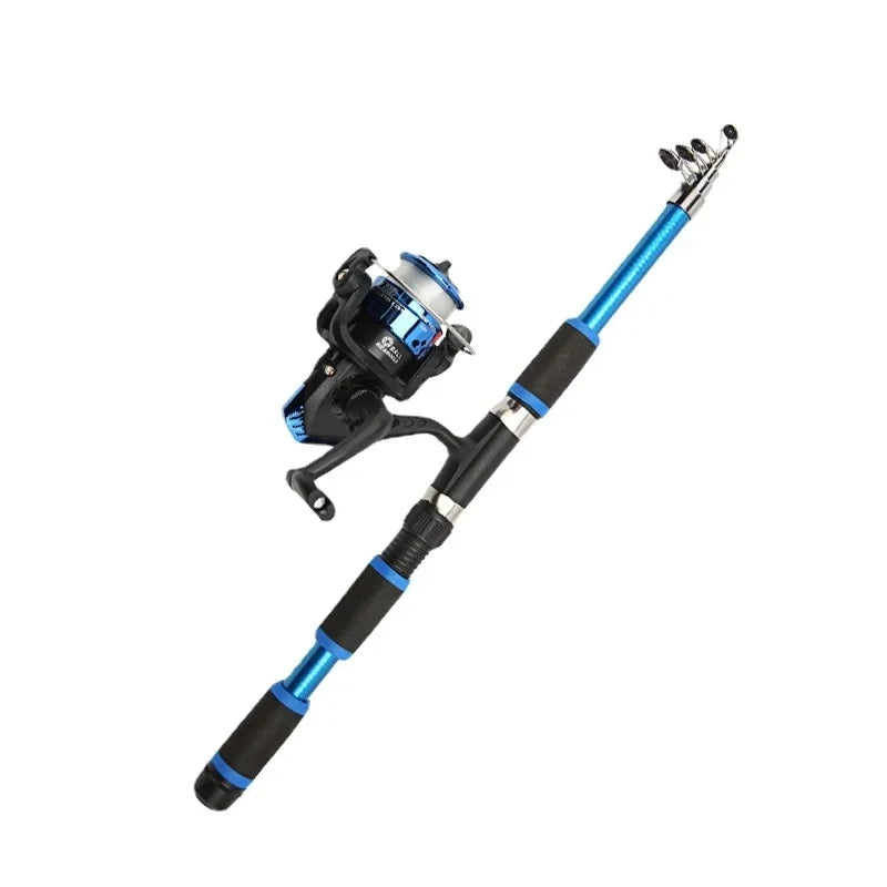 Telescopic Fishing Rod And Spinning Reel